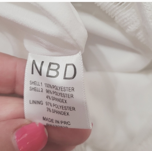 NBD X REVOLVE 4AM White Caged Bustier Midi Bridal Midi Dress sz S - Picture 10 of 13